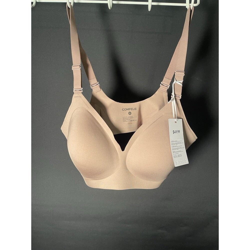Comfelie Zero Gravity Sculpt Seamless Ultra-Fit T-Shirt Bra In Brown Sz XL 0497